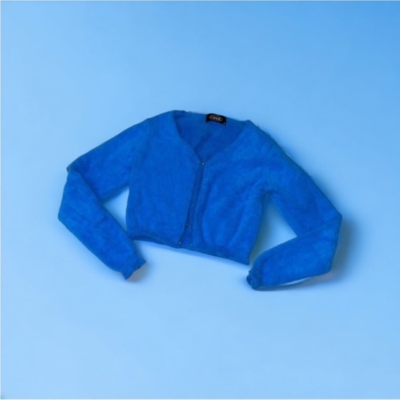 Cider Sweaters - Royal blue cider cardigan